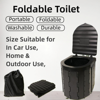 Bâtiment de jardin extérieur portatif de toilette de camping en plastique pliable pour les campeurs d'escalade