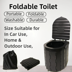 Inodoro de plástico plegable para acampar Edificio de jardín al aire libre portátil para campistas de escalada - Product Image 2
