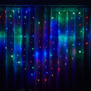 LED Curtain <span class=keywords><strong>Heart</strong></span> Screen Chuỗi Lights Giáng Sinh Cửa Sổ Tiên Lights Vòng Hoa Ngoài Trời Hearts Cho Trang Trí Đám Cưới - Product Image 5