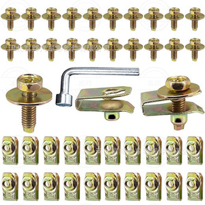 Auto U Bolt Nut Clamp Steel <b>Engine</b> <b>Hood</b> Bumper Fender Retaining Fastener Multiple Models Repair Replacement Parts - Product Image 4