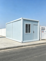 Maison conteneur préfabriquée modulaire amovible en structure acier démontable, respirante, pour bureau, dortoir temporaire