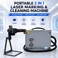 Mesin Pembersih Laser Serat Pulsa Portabel 100W 200W 300W Baru untuk Menghilangkan Noda Cat, Minyak, Karat pada Kayu, Logam, dan Akrilik