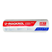 Couverture en laine de roche, rouleau d'isolation en laine minérale, isolation en laine de roche ignifuge, UET RWBR 80100
