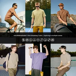 2025 Primavera Verano camiseta de hombre Coolmax transpirable para deportes al aire libre de secado rápido cómoda <span class=keywords><strong>ropa</strong></span> de ciclismo corta y suave - Product Image 2