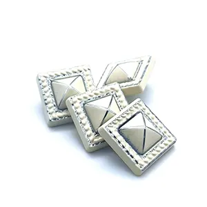 Double sided spray painted snap caps button zinc alloy Pyramid shape snap button caps
