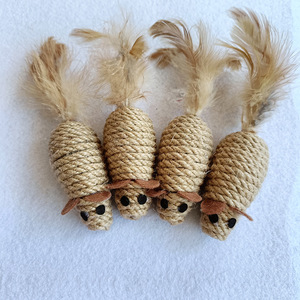 Low Price Good Quality <b>Cat</b> <b>Toy</b> Feather <b>Cat</b> <b>Toy</b> Sisal <b>Mouse</b> Pet Products <b>Cat</b> <b>Toy</b> - Product Image 2