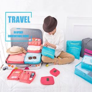 Yy231 6 Pcs Luggage <b>Compression</b> Pouches Storage <b>Bags</b> Packing Organizers Clothing Travel Organizer - Product Image 5