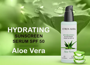 ETRUN ALISA Private Label naturale UV SPF 50 Aloe Vera idratante <span class=keywords><strong>crema</strong></span> <span class=keywords><strong>solare</strong></span> siero protezione <span class=keywords><strong>solare</strong></span> per il viso e il <span class=keywords><strong>corpo</strong></span> - Product Image 2