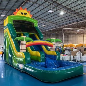 Commercial extérieur enfants adultes fête sautant château gonflable toboggan toboggan gonflable toboggan tropical toboggan gonflable - Product Image 1