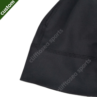 Casquette d'été respirante en maille anti-transpiration avec logo personnalisé, noire unie, pour cyclisme, course, sport, moto, ou comme doublure de casque