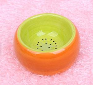 Cuenco de cerámica para comida de hámster, cuenco para comida de animales pequeños, color de fruta - Product Image 4