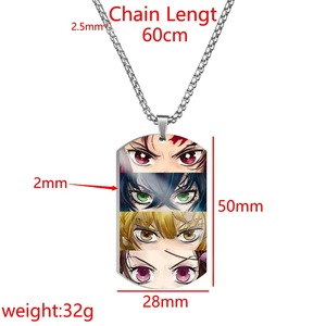 Llavero de acero inoxidable de anime japonés con bajo MOQ, colgante para bolso, accesorio decorativo, en stock - Product Image 3