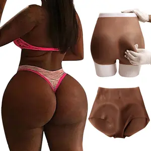 African Triangle Shape underwear Silicone Bumbum e quadris natural Artificial Shaper Acochoado Calcinhas Silício Nádegas Pads Underwear