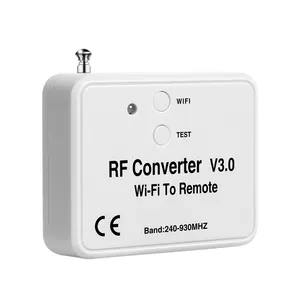 YET6956-V3.0 אוניברסלי שער 1 ק"מ ארוך טווח אלחוטי תריסים rf מרחוק בקר בקרת 4ch שיבוט wifi כדי rf אות ממיר