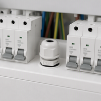 WZUMER M16 Presse-étoupe en plastique respirant en nylon pour éclairage LED