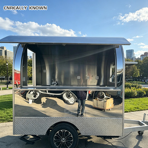 2025 <b>Towable</b> Aluminum & Fiberglass Multifunctional Street Mobile Food Truck Trailer for Snack Food and Fast Food - Product Image 2