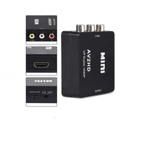 Mini convertisseur AV2HD 1080P, boîte de conversion AV HD, adaptateur AV HD 3 entrées RCA Composite CVBS Noir/Blanc, garantie 12 mois, lecteur HD, boîte cadeau
