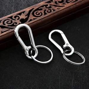 Creativo da <span class=keywords><strong>uomo</strong></span> in metallo pendente in vita Anti-smarrimento portachiavi per <span class=keywords><strong>auto</strong></span> per attività all'aperto arrampicata su roccia amaca moschettone con fibbia a molla - Product Image 4