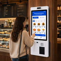 Kiosco de Autoservicio Vertical para Tiendas de Abarrotes, Kiosco con Pantalla Táctil Android y Escáner de Código de Barras
