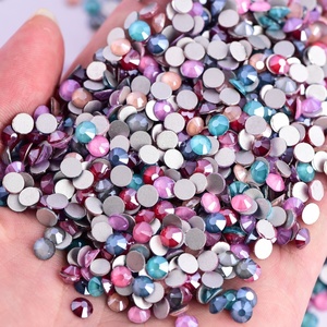 Oleeya 1440 pièces en gros Strass en cristal SS6-SS30 à dos plat Mocha non thermocollants à coller pour décorations d'ongles - Product Image 4