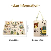 Nouveau sac à bandoulière pour pique-nique en plein air, portable, facile à ranger, imperméable, résistant à l'humidité, épaissi, antidérapant, léger et durable