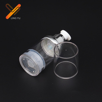 Emballage cosmétique, flacon pulvérisateur en plastique 30ml 50ml 80ml 100ml, vide pour flacon pompe sans air, lotion, forme ronde