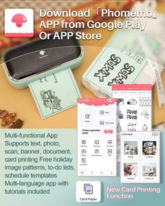 Mavi diş etiket yazıcı mobil fotoğraf yazıcı Phomemo M03 el taşınabilir Mini yazıcı öğrenciler ev çocuklar için çalışma - Product Image 3