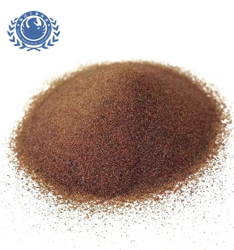 Sand strahlmittel natürliche granat sand Kostenloser Silica Inhalt granat sand 80 mesh verwendet für stein fabrik