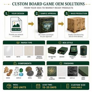 Crea tu propio juego de mesa ecológico con kit DIY: piezas, cartas, dados, spinner, juego de mesa personalizado <span class=keywords><strong>para</strong></span> la familia - Product Image 4