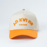 Gorra de Béisbol Estructurada de 5 Paneles con Logotipo Bordado Personalizado Yukaihe, Gorra Deportiva de 5 Paneles