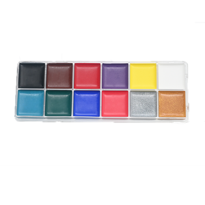 Palette <span class=keywords><strong>de</strong></span> <span class=keywords><strong>maquillage</strong></span> pour peinture corporelle imperméable, ensemble <span class=keywords><strong>de</strong></span> peinture faciale pour <span class=keywords><strong>Halloween</strong></span>, pigment <span class=keywords><strong>de</strong></span> fête, palette <span class=keywords><strong>de</strong></span> peinture à l'huile 12 couleurs, <span class=keywords><strong>maquillage</strong></span> - Product Image 4