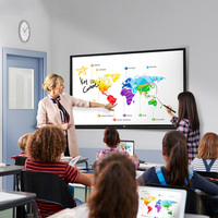 Pantalla Interactiva Táctil de Alta Definición de 86 Pulgadas para Enseñanza y Capacitación, Ideal para Salas de Reuniones Corporativas