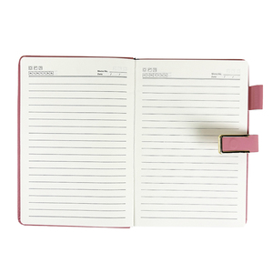 Sổ tay cá nhân hóa A5 A6 B5, in logo tùy chỉnh, bìa cứng giả da <span class=keywords><strong>PU</strong></span>, khóa kim loại, dùng làm quà tặng khuyến mãi doanh nghiệp - Product Image 6