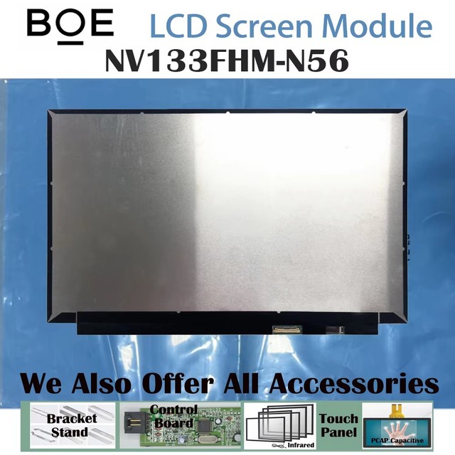 NV133FHM-N56, 300 Cd/m 800:1 Brand New No Touch 16:9 Laptop LCD Screen Module 1920*1080 EDP 30 Pins 13.3"