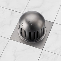 Drain de sol anti-blocage pour balcon extérieur, drain de douche en laiton anti-odeur et anti-insectes