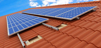 Système de montage solaire pour toitures en tuiles, pour projets photovoltaïques sur toits, conception modulaire avec pinces étanches, crochets réglables pour montage sur toits inclinés