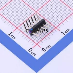 KH-1.27PH90-1X6P-L10.5 Pin Header Bent Lead Through Hole,P=1.27mm Connector 1x6P 1.27mm Pin Header Right Angle Insert - Product Image 1