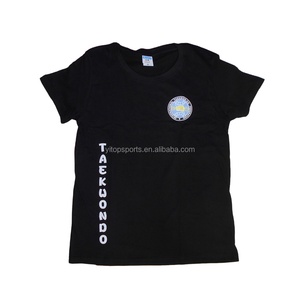 เสื้อยืดคาราเต้สีขาวดำ ศิลปะการต่อสู้แบบจีน ราคาโรงงาน รับทำโลโก้ตามสั่ง - Product Image 2