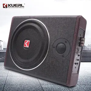 Factory wholesale super thin 12V 8 inch Dj subwoofer 600W car flat audio subwoofer high quality car audio underseat subwoofer