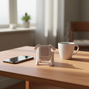 Mini haut-parleur stéréo portable pour téléphone portable/tablette, avec micro intégré, radio FM, sans fil, design animal mignon, basses, fente pour carte MMC - Product Image 2