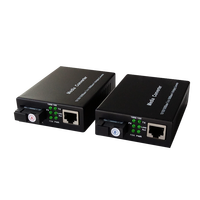 Convertidor de Medios SFP ODM y OEM, Gigabit Monomodo, 1 Ranura SFP, 1 RJ45, 10/100/1000Mbps, 1310nm/1550nm, 20KM, Convertidor de Medios de Fibra Óptica