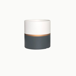 Vaso da fiori in ceramica per interni pianta fioriera verde smaltata set di decorazioni per la casa succulenta <span class=keywords><strong>Cactus</strong></span> vasi da fiori oro minimalista 2 pz - Product Image 5