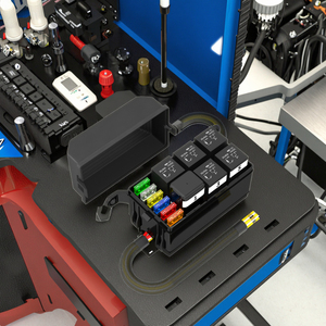 12V cầu chì và chuyển tiếp hộp 6 cách tự động cầu chì hộp tự động cầu chì hộp 6 <span class=keywords><strong>Relay</strong></span> chủ 6pcs 4Pin 12V 40A Rơ Le có dây điều hòa cho xe tải xe - Product Image 1