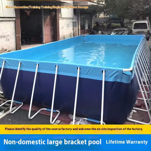 Grande <span class=keywords><strong>piscine</strong></span> mobile à treillis pour adultes, <span class=keywords><strong>piscine</strong></span> <span class=keywords><strong>en</strong></span> toile pour travailleurs, montage extérieur - Product Image 6