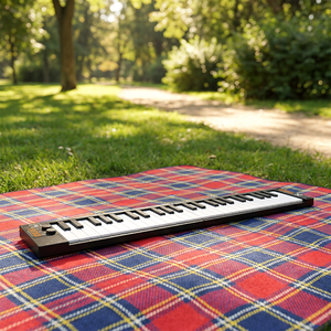 Midiplus Vboard 49, Teclado MIDI Plegable Patentado de 49 Teclas, Sensible a la Velocidad, Controlador MIDI Inalámbrico Bluetooth <span class=keywords><strong>para</strong></span> Estudio y Escenario - Product Image 2