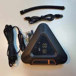 Inflador de neumáticos con forma de triángulo, el más nuevo <span class=keywords><strong>compresor</strong></span> de aire recargable de 150PSI, Cable de 12V, línea de carga <span class=keywords><strong>USB</strong></span>, parada automática Mini - Product Image 6