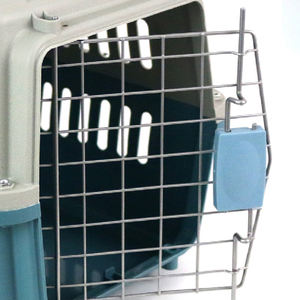 Jaula de Transporte para Mascotas Azul, 48x32x30cm, Clásica, para Animales Pequeños, Plástico Sostenible - Product Image 3