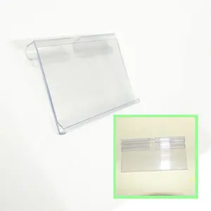 Display Hook Label Holder Shelf Edge Plastic PVC Shelf Price Label Holders Tag Holders for Hook