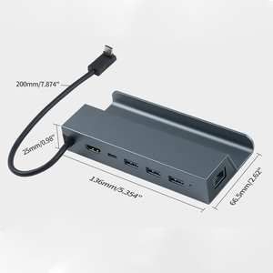 Biểu Tượng Tùy Chỉnh Pd 100W Sạc USB Hub <span class=keywords><strong>Rj45</strong></span> 100M/1000M Cổng Mạng 4K HD Loại C Docking Station - Product Image 6