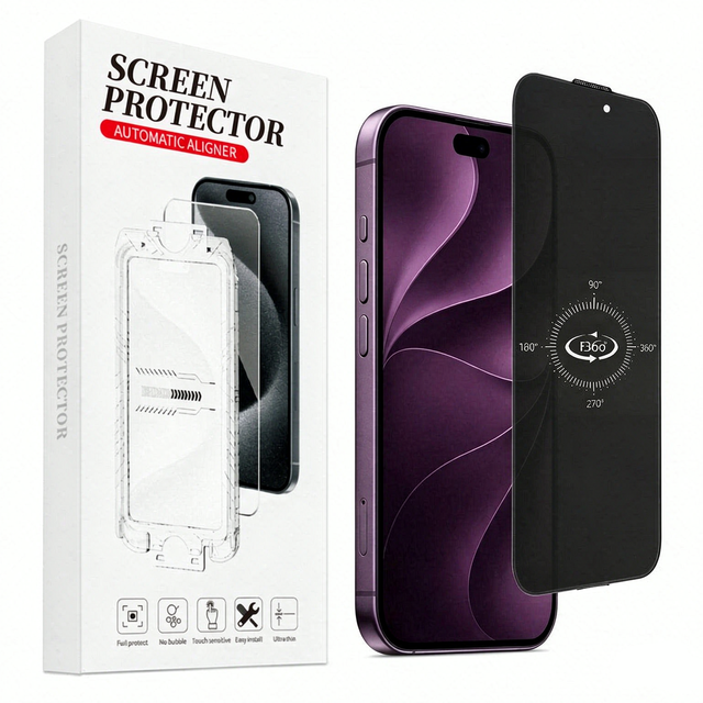 Custom 28 Degree Privacy Tempered Glass for iPhone 18 17 16 Pro Max Plus 9H Anti Spy Protective Film Anti Scratch Screen Guard